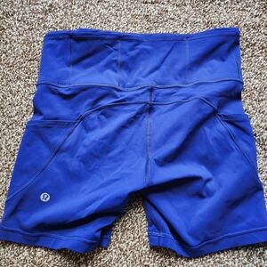 Lululemon Athletica Blue Athletic Shorts with High Waistband